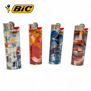 Bic Lighters - Geometric Design - 50ct Display [BICGMD50CT]